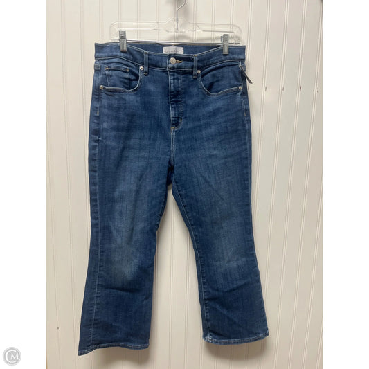 Jeans Flared By Loft In Blue Denim, Size: 12