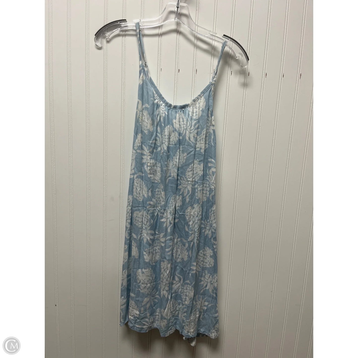 Swimwear Cover-up By Clothes Mentor In Blue & White, Size: M