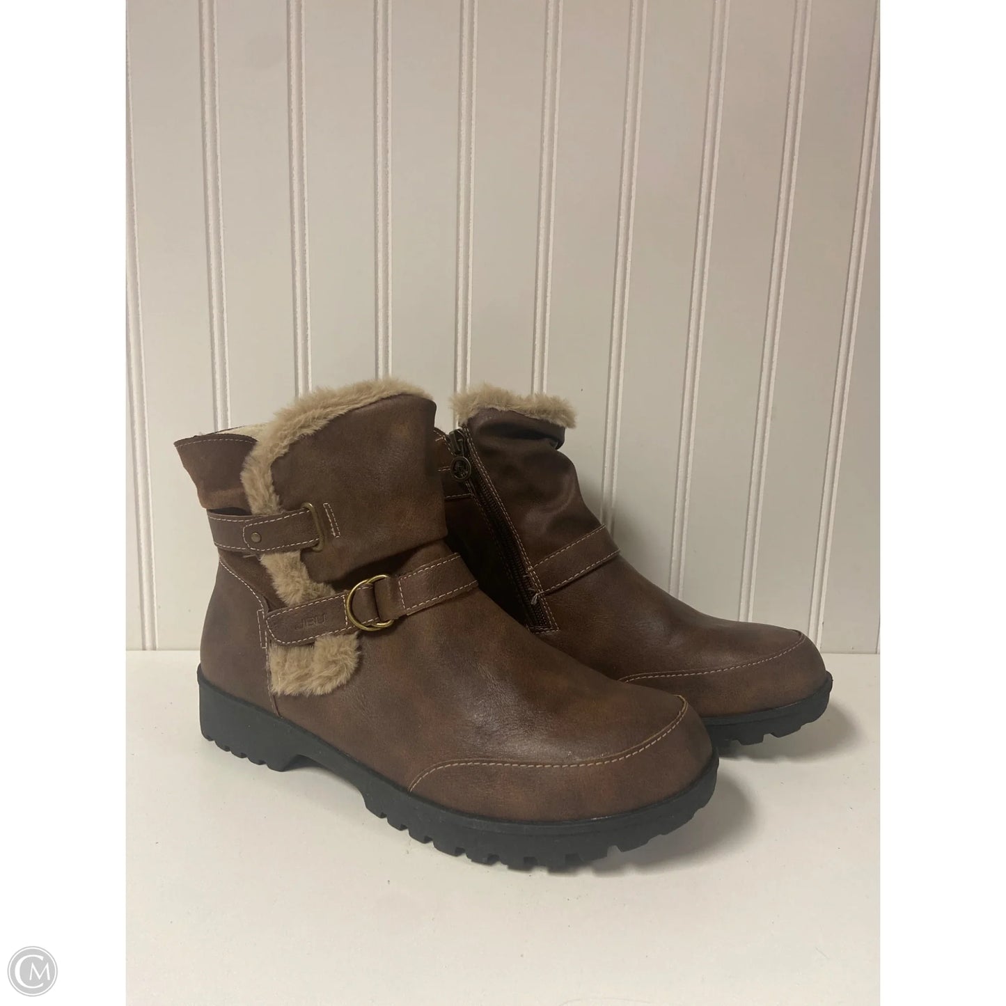 Boots Ankle Flats By Jbu By Jambu In Brown, Size: 9