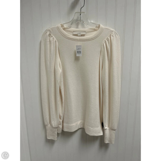 Sweater By Loft In Cream, Size: S