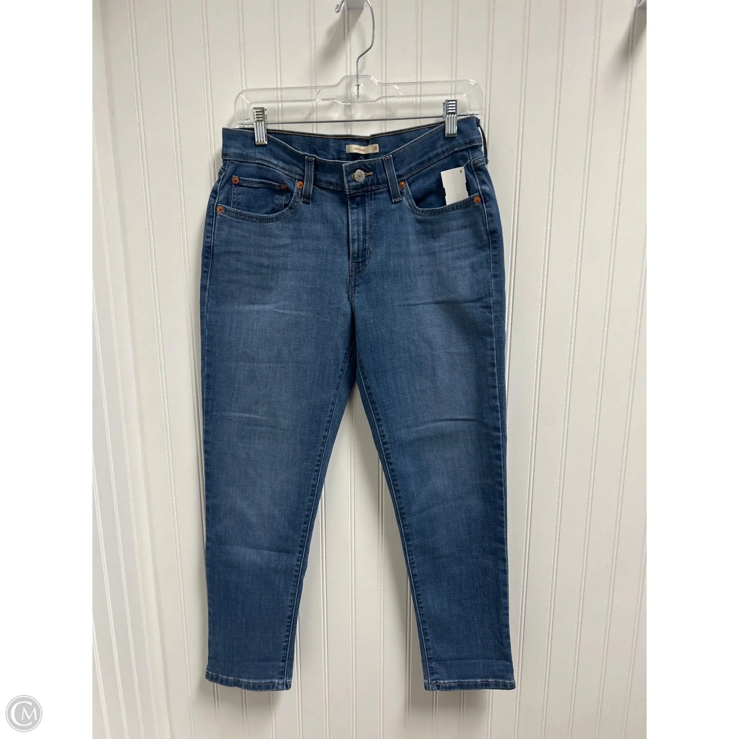 Jeans Boyfriend By Levis In Blue Denim, Size: 6