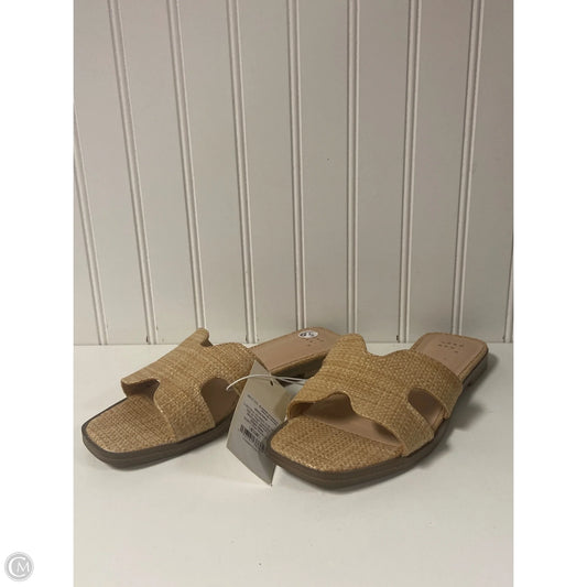 Sandals Flats By A New Day In Beige, Size: 6.5