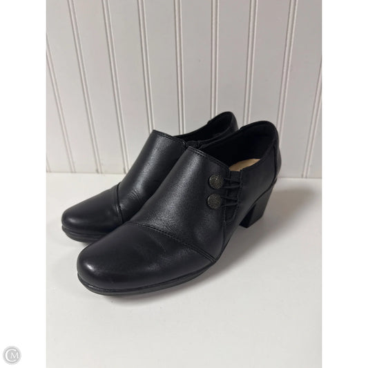 Shoes Heels Block By Clarks In Black, Size: 7.5