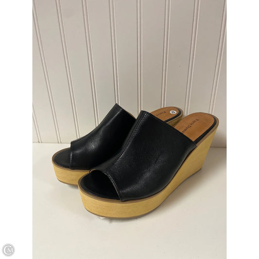 Sandals Heels Wedge By Pierre Dumas In Black, Size: 10