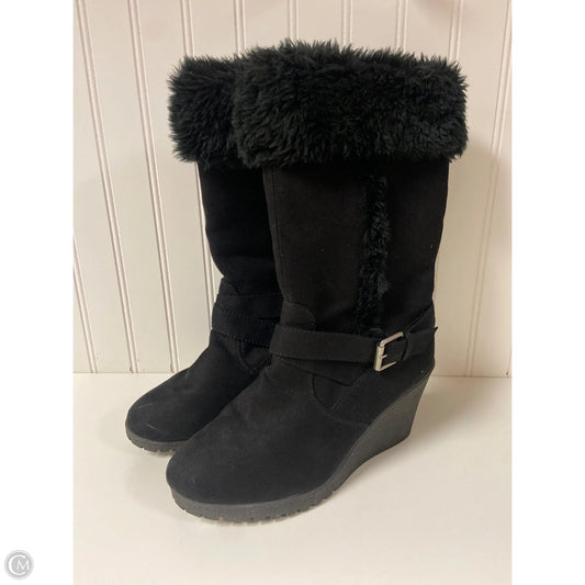 Boots Mid-calf Heels By American Eagle In Black, Size: 9