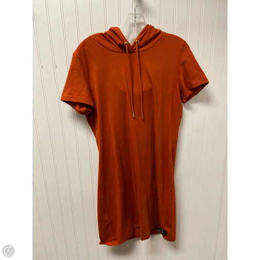 Dress Casual Short By Calvin Klein In Orange, Size: M