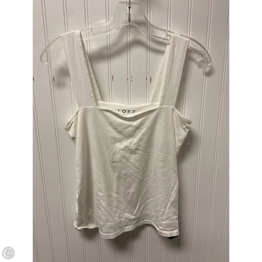Top Sleeveless Basic By Loft In White, Size: S