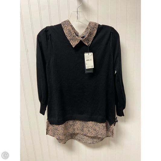Sweater By Adrianna Papell In Black, Size: S