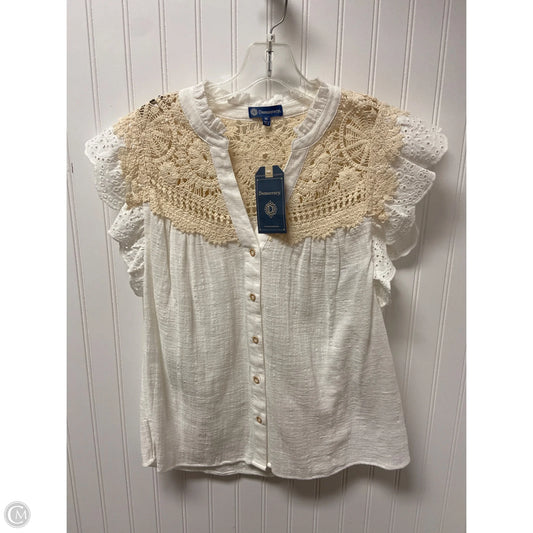 Top Sleeveless By Democracy In White, Size: M