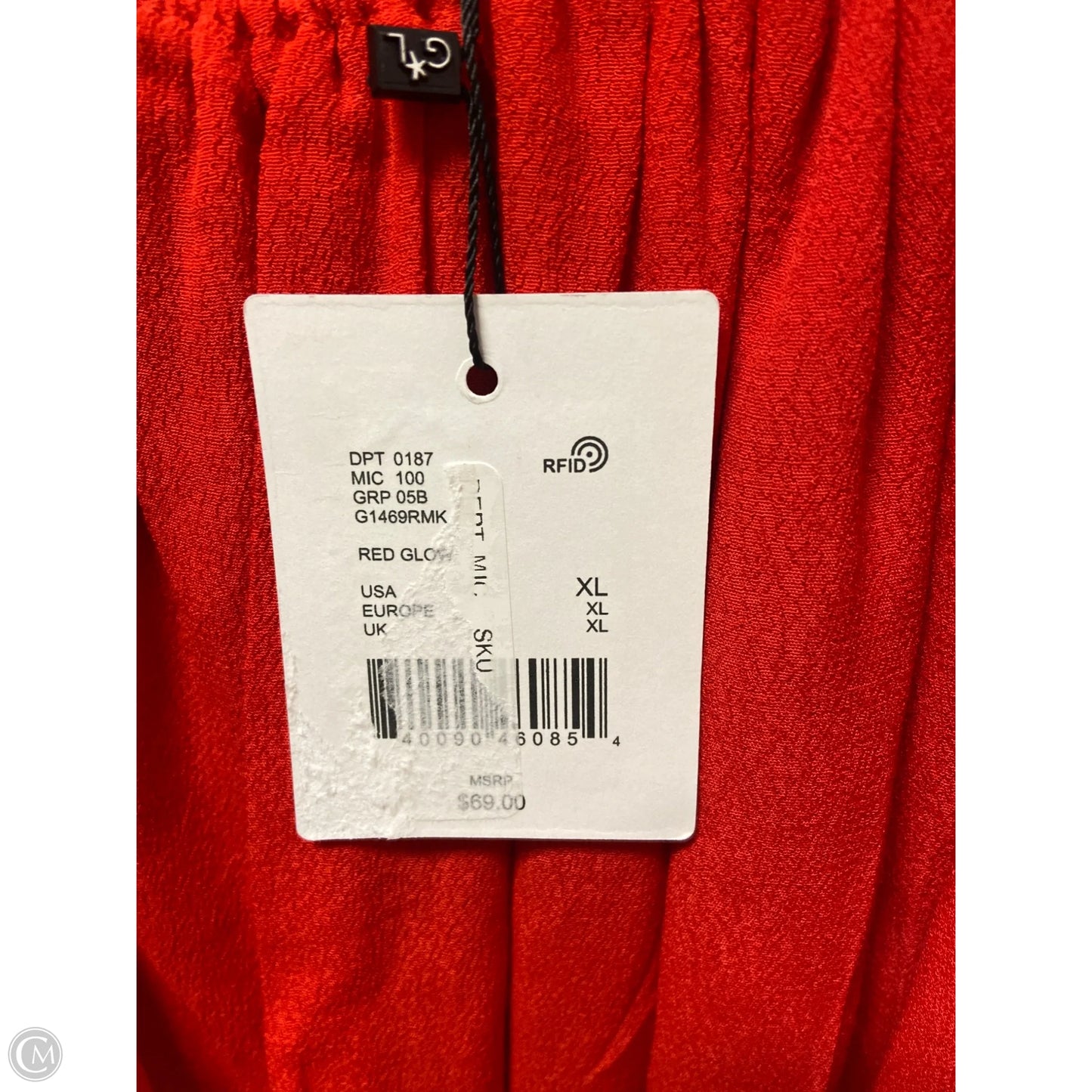 Top Short Sleeve By Gibson And Latimer In Red, Size: Xl