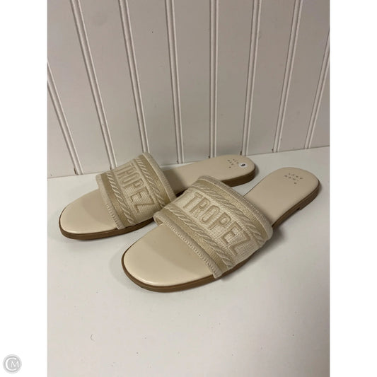 Sandals Flats By A New Day In Cream, Size: 9