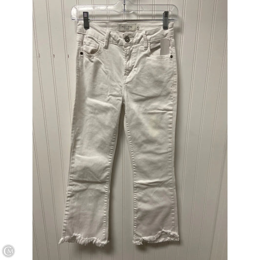 Jeans Flared By Hidden In White Denim, Size: 0