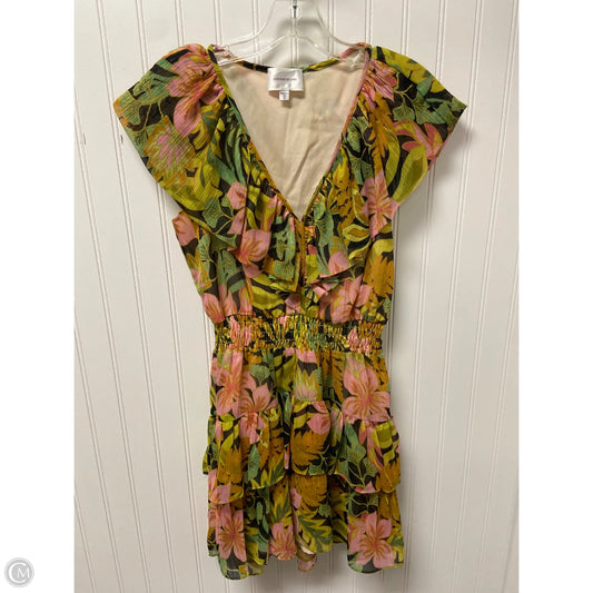 Dress Casual Short By Clothes Mentor In Tropical Print, Size: Xs