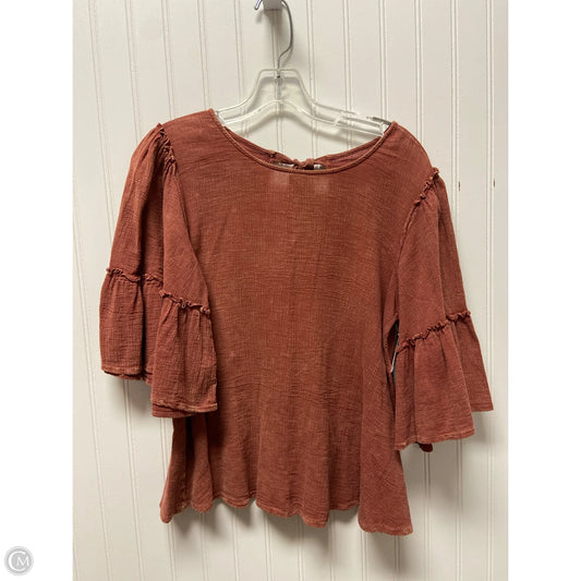 Top 3/4 Sleeve By Altard State In Orange, Size: S