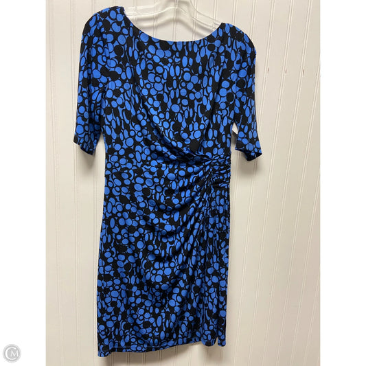 Dress Work By London Times In Black & Blue, Size: Lp