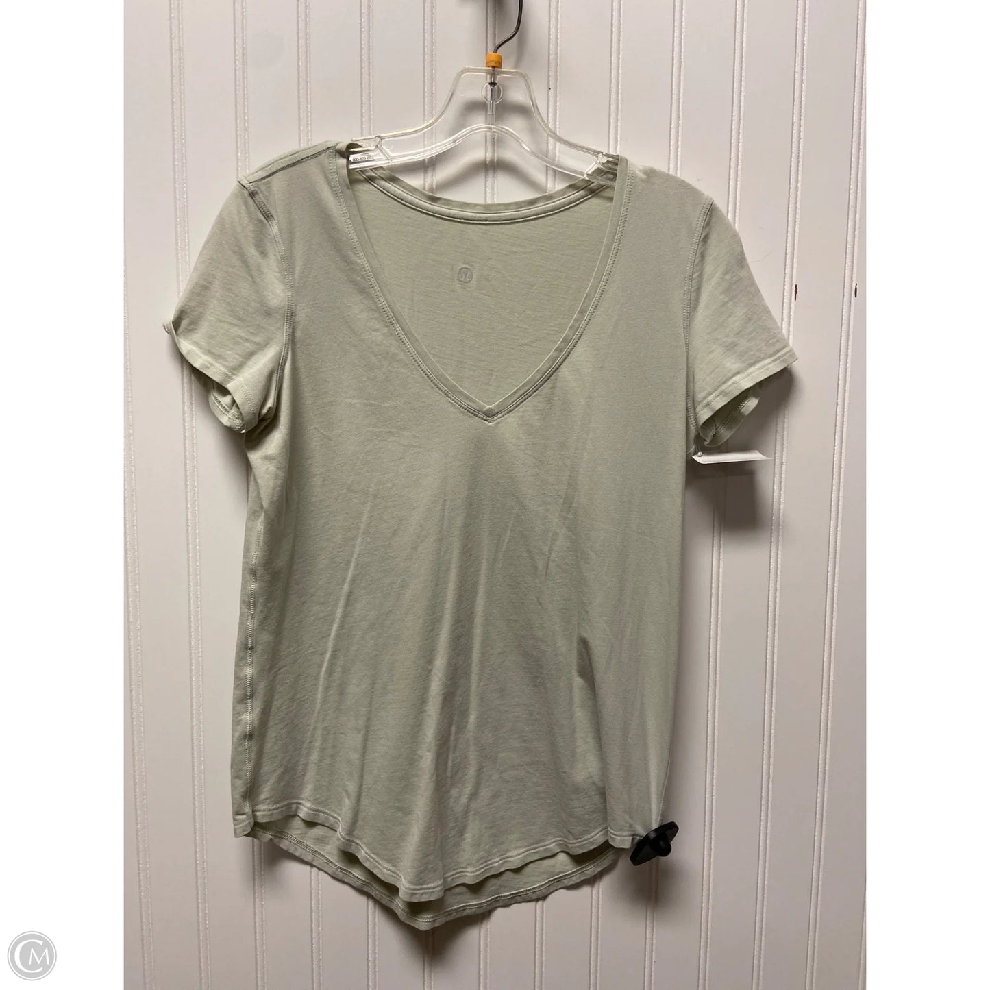 Athletic Top Short Sleeve By Lululemon In Green, Size: S