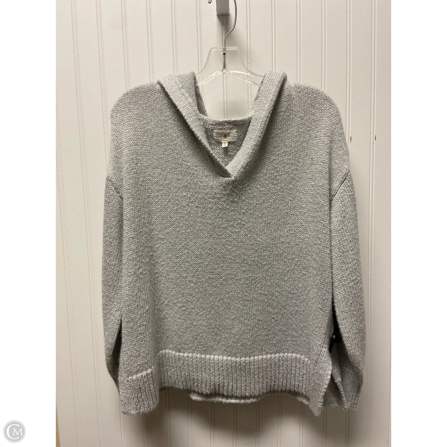Sweatshirt Hoodie By Lou And Grey In Grey, Size: S