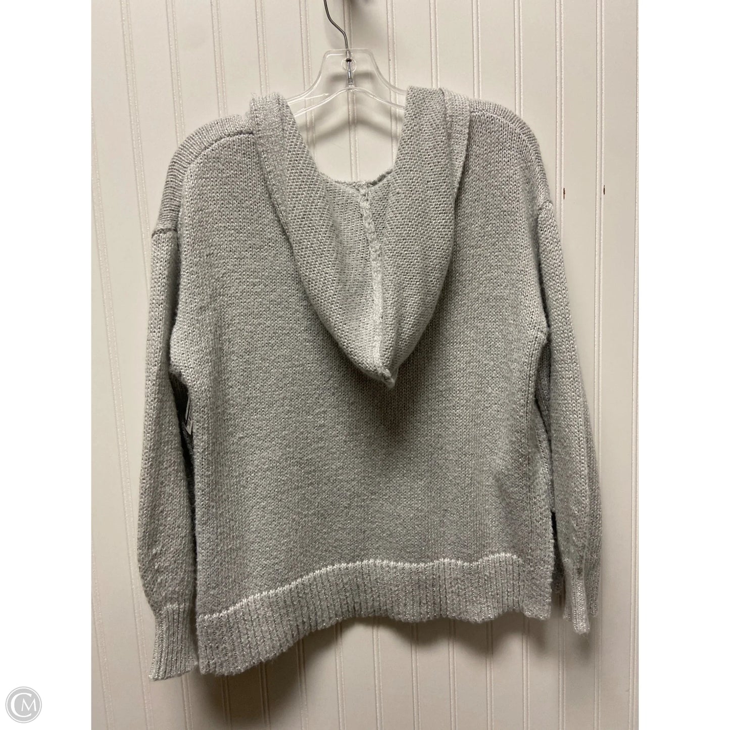 Sweatshirt Hoodie By Lou And Grey In Grey, Size: S