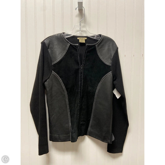 Jacket Leather By Cmc In Black, Size: L
