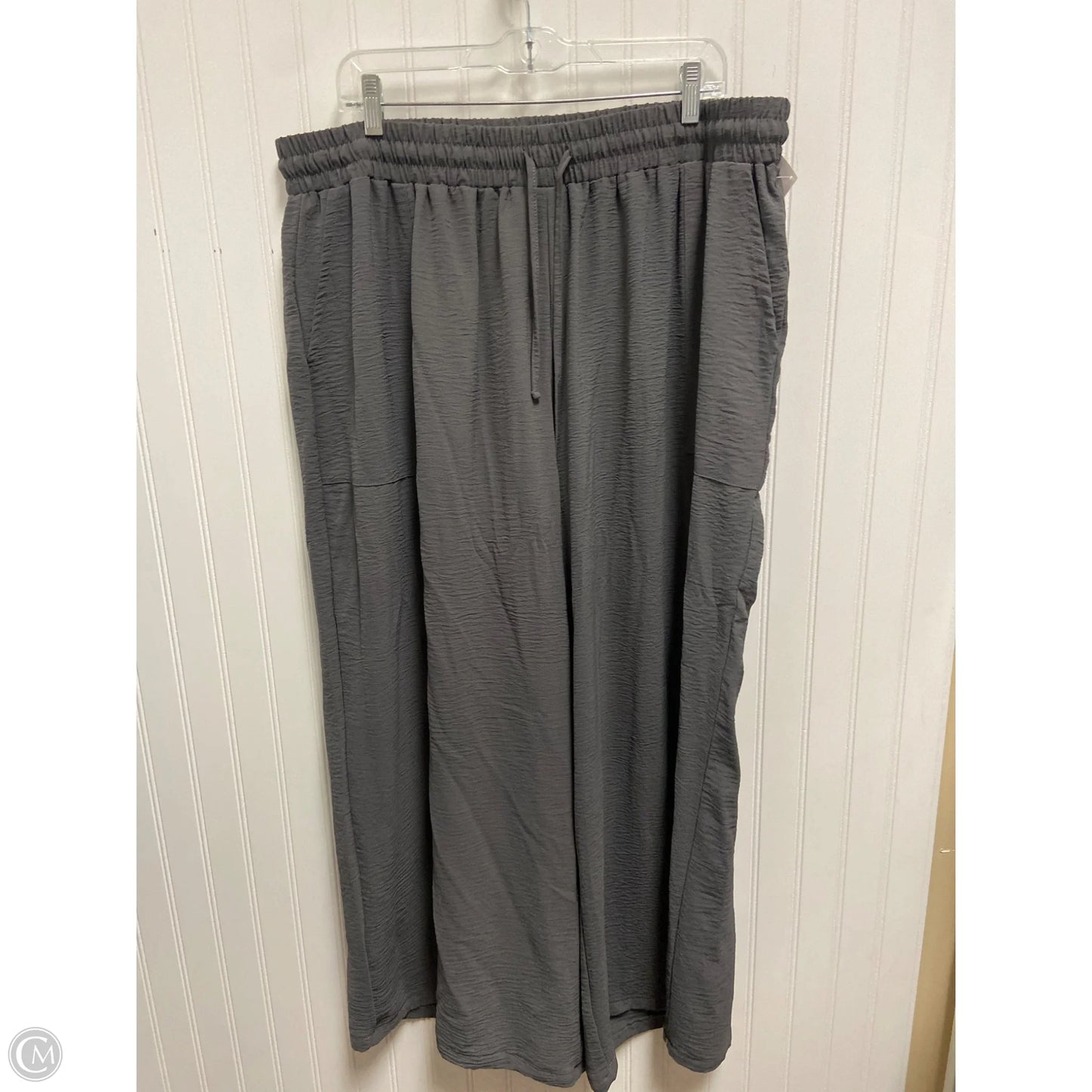 Pants Wide Leg By Clothes Mentor In Grey, Size: 4x