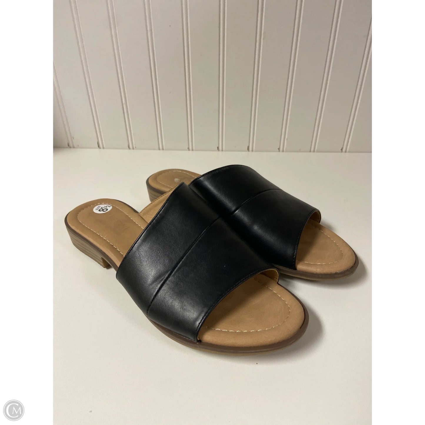 Sandals Flats By Catherine Malandrino In Black, Size: 8.5