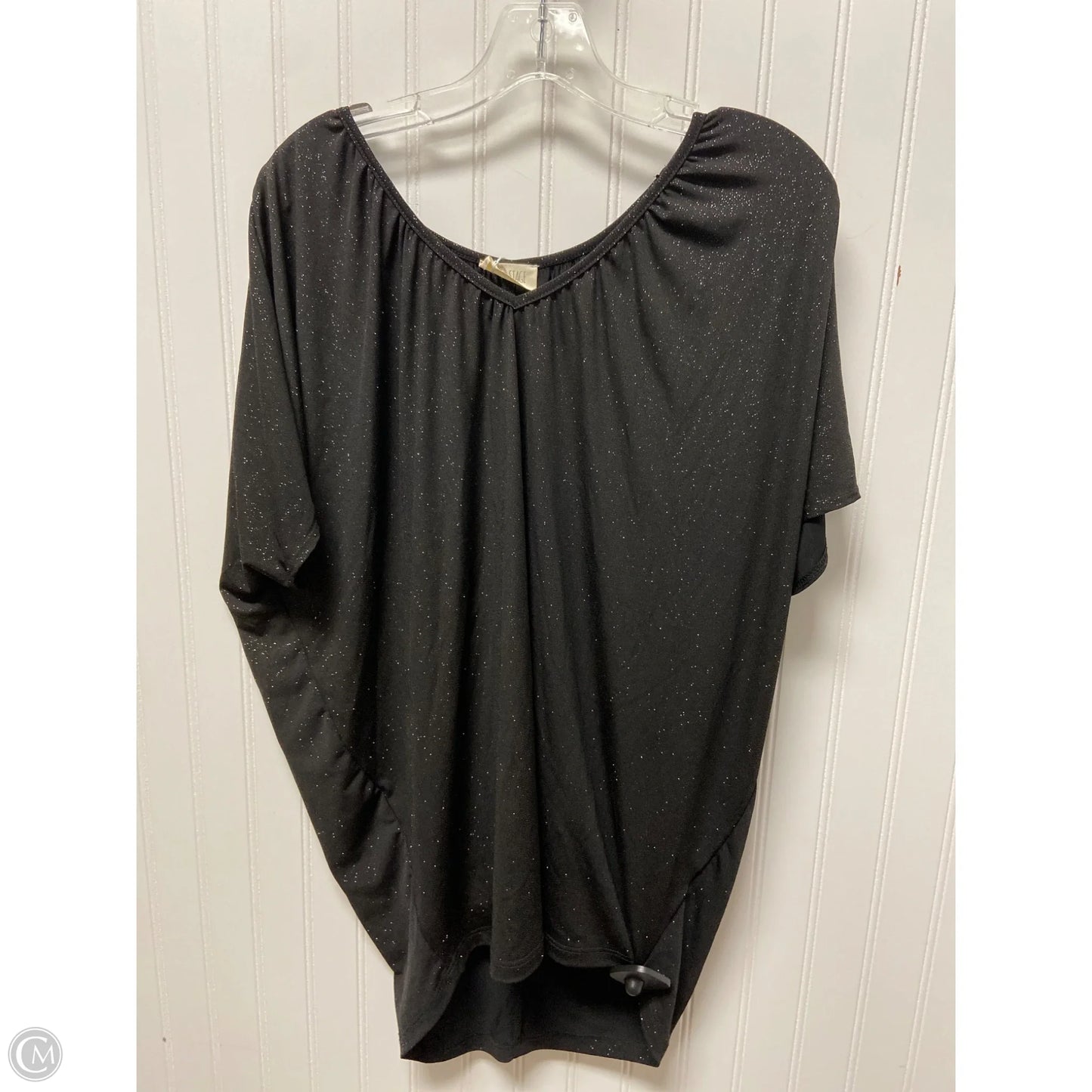 Top Short Sleeve By Cmc In Blue, Size: L