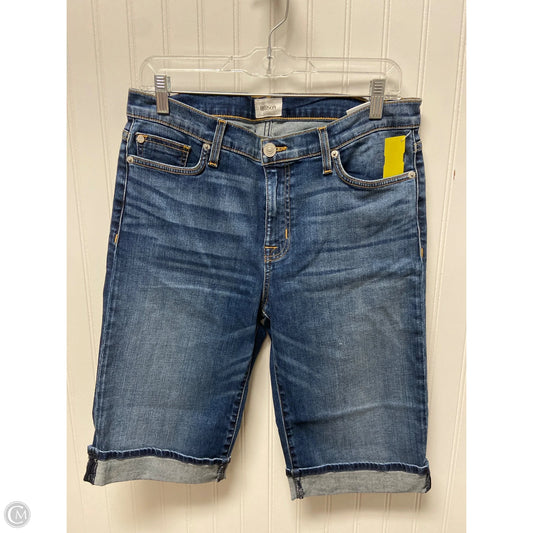 Jeans Cropped By Hudson In Blue Denim, Size: 12