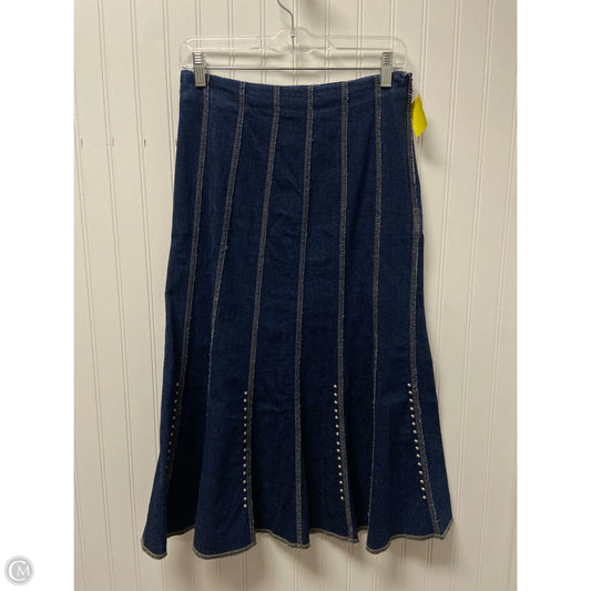 Skirt Maxi By Reba In Blue Denim, Size: 6