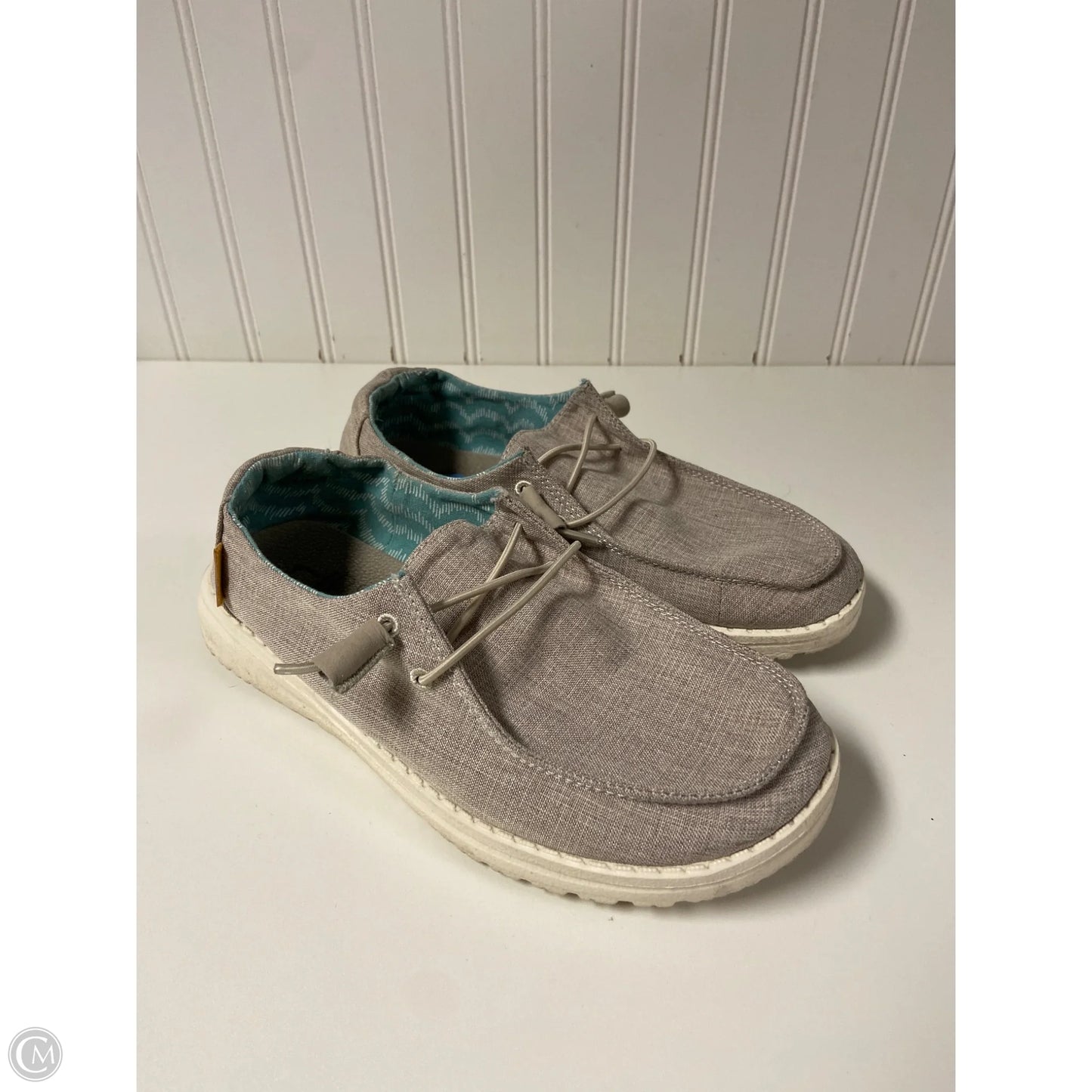 Shoes Flats By Hey Dude In Taupe, Size: 6