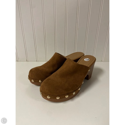 Shoes Heels Block By Wonderly In Tan, Size: 6.5
