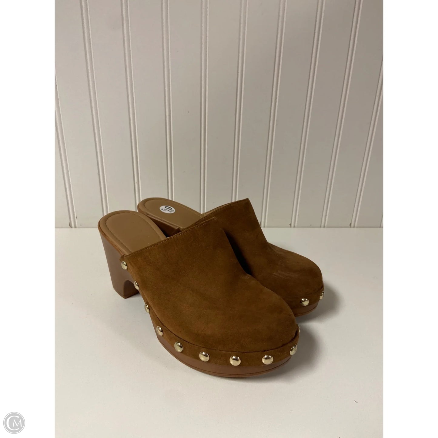 Shoes Heels Block By Wonderly In Tan, Size: 6.5