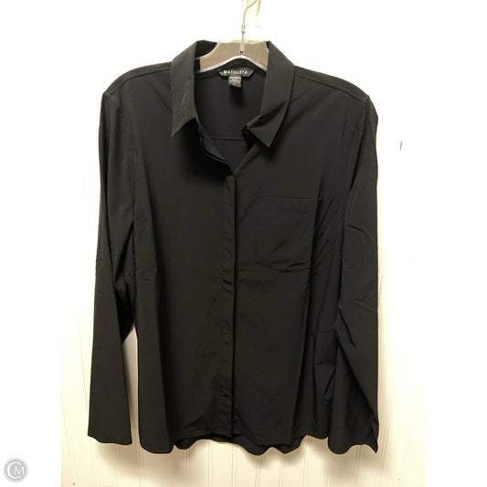Top Long Sleeve By Athleta In Black, Size: M