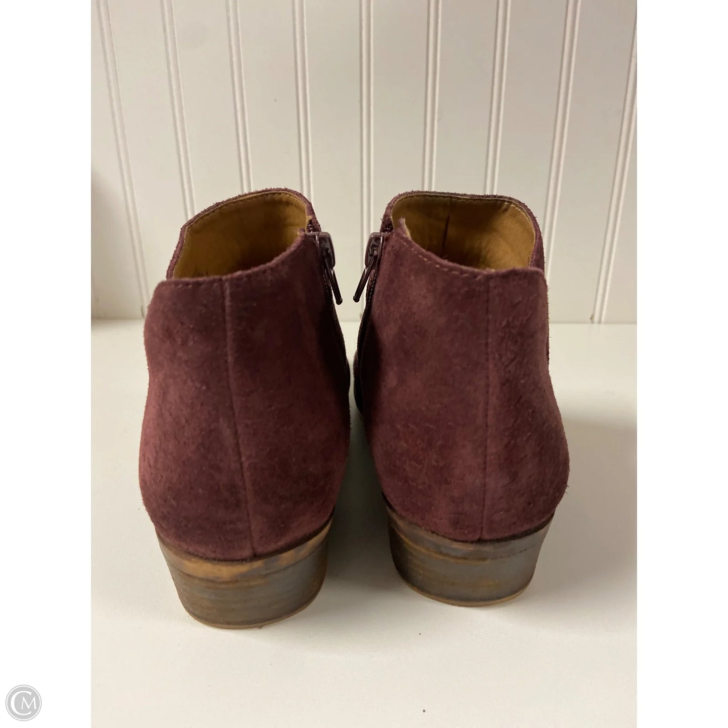 Boots Ankle Heels By Lucky Brand In Red, Size: 7