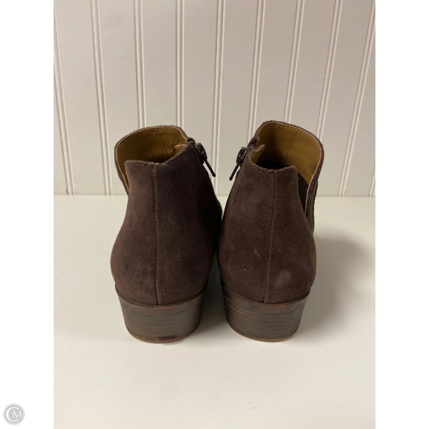 Boots Ankle Heels By Lucky Brand In Brown, Size: 7