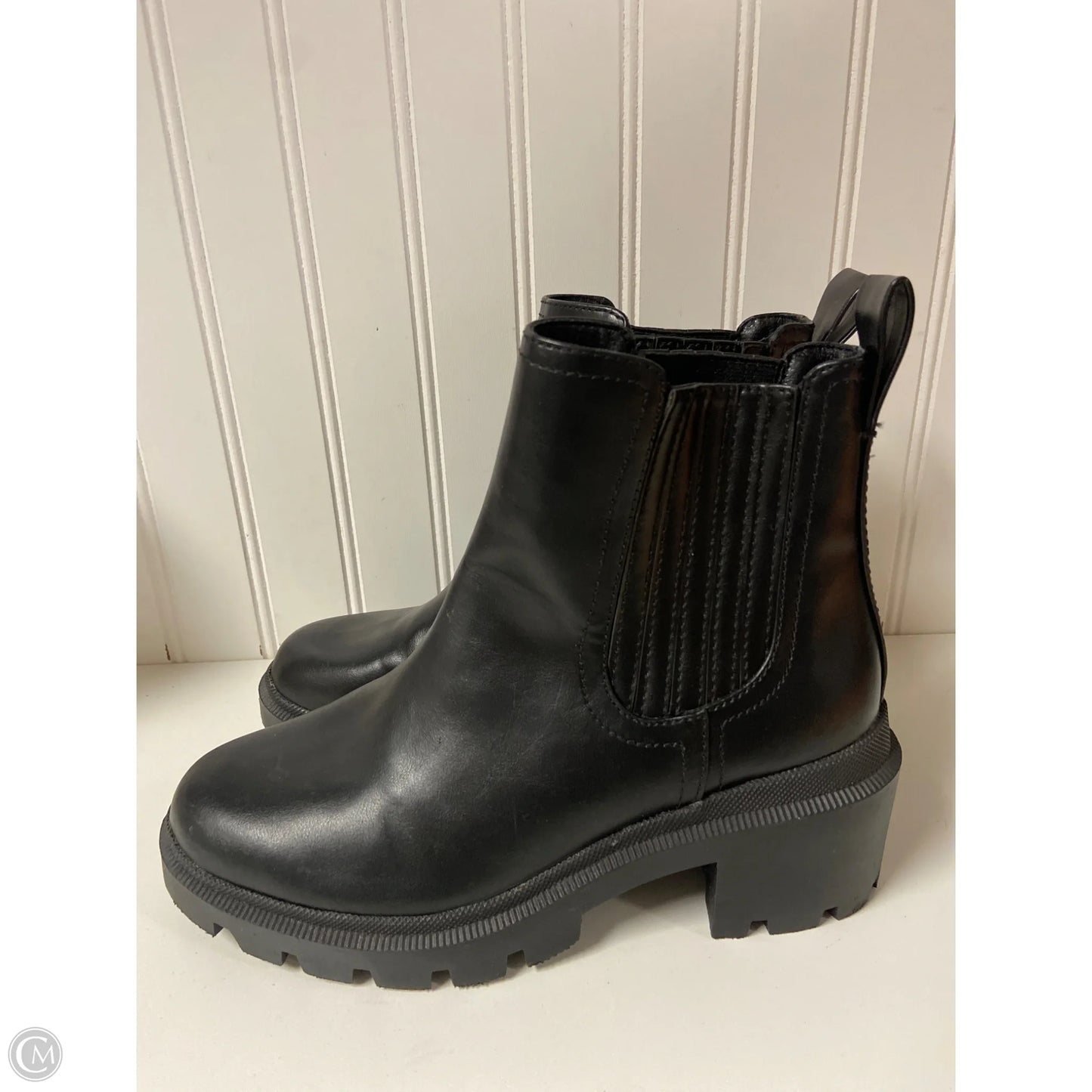 Boots Ankle Heels By Universal Thread In Black, Size: 7.5
