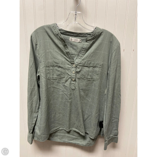 Top Long Sleeve By Carve Designs In Checkered Pattern, Size: S