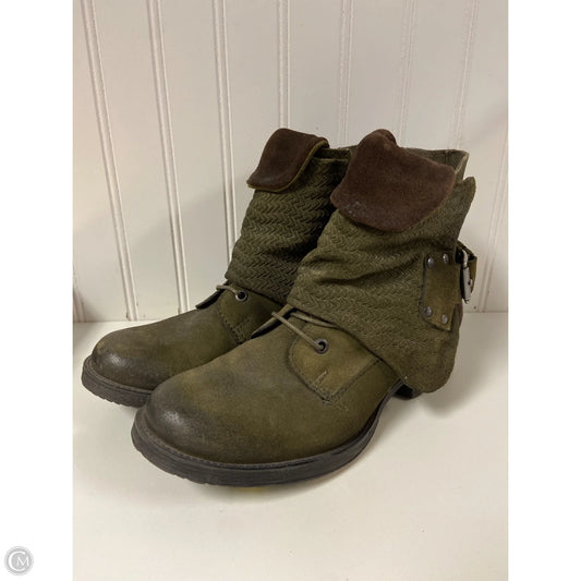 Boots Combat By Miz Mooz In Green, Size: 7.5
