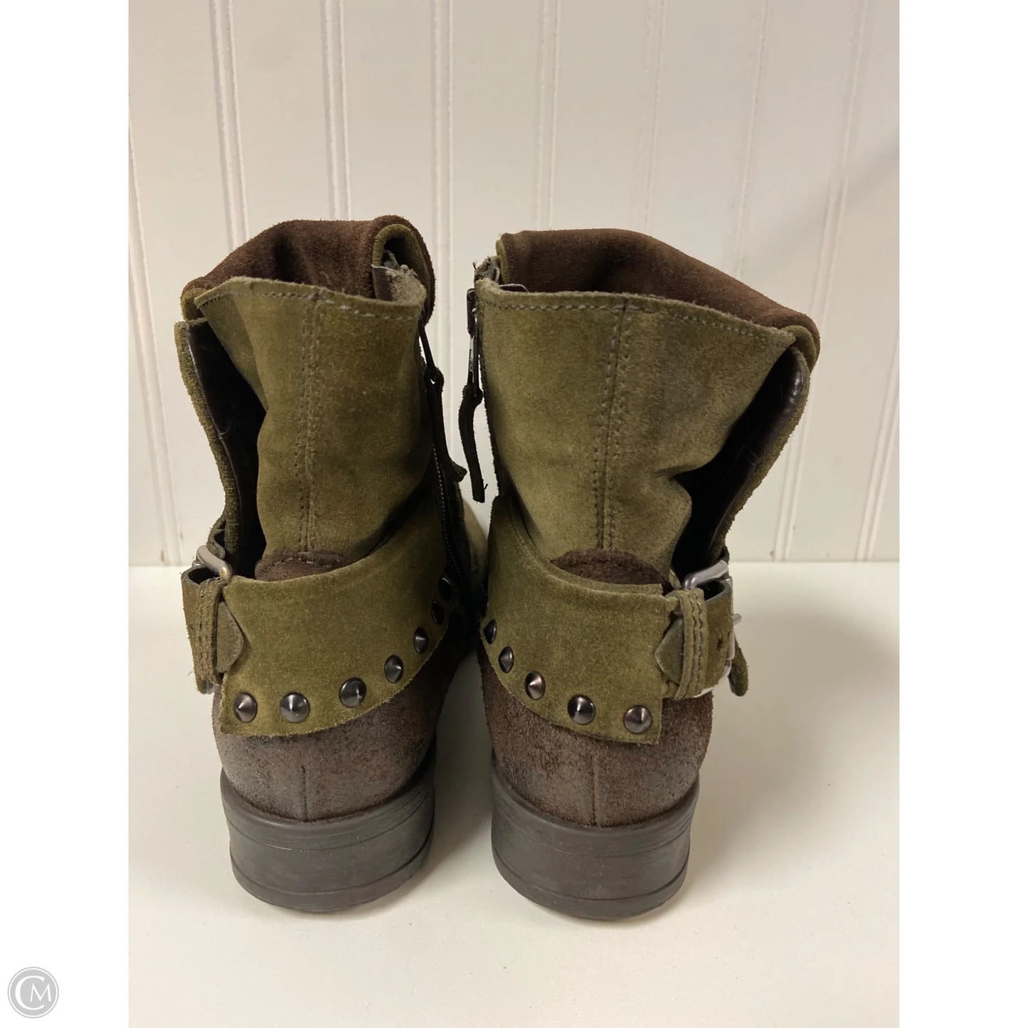 Boots Combat By Miz Mooz In Green, Size: 7.5
