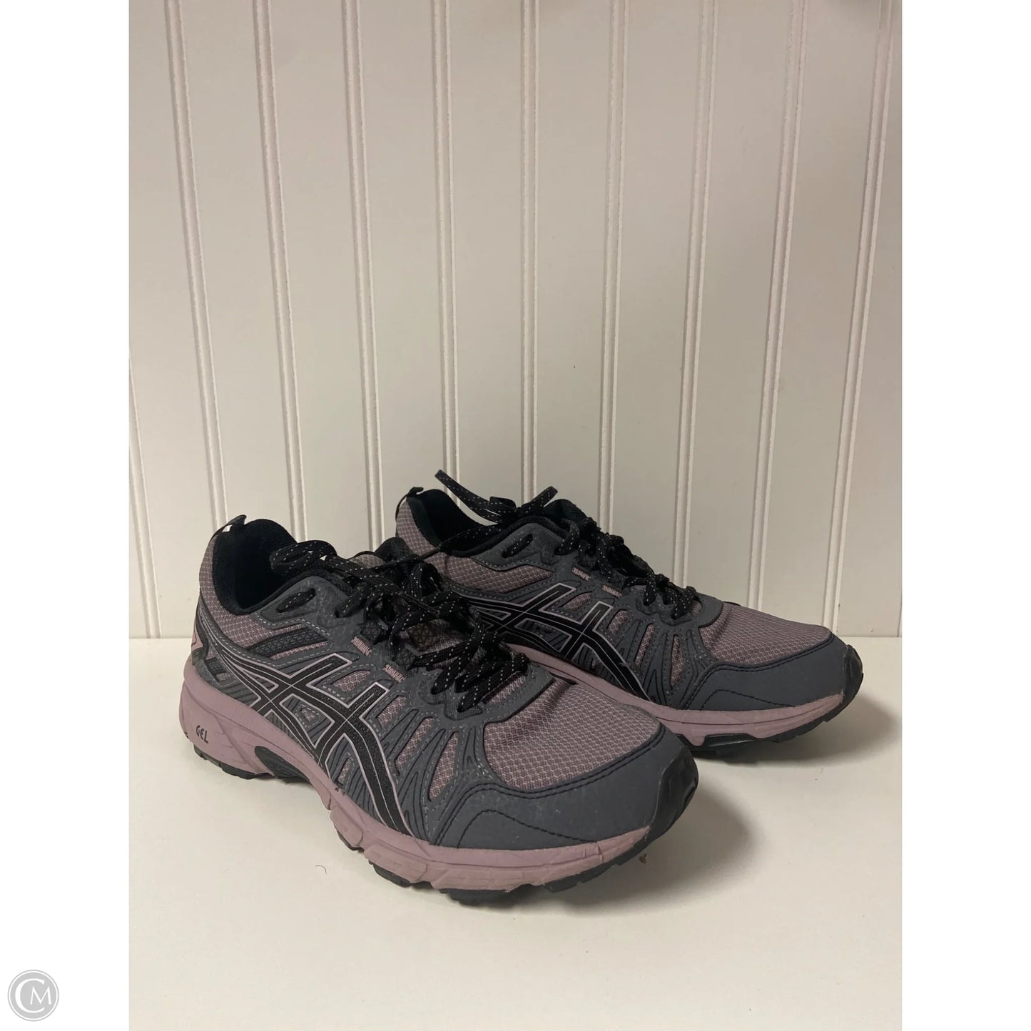 Shoes Sneakers By Asics In Grey & Pink, Size: 8.5