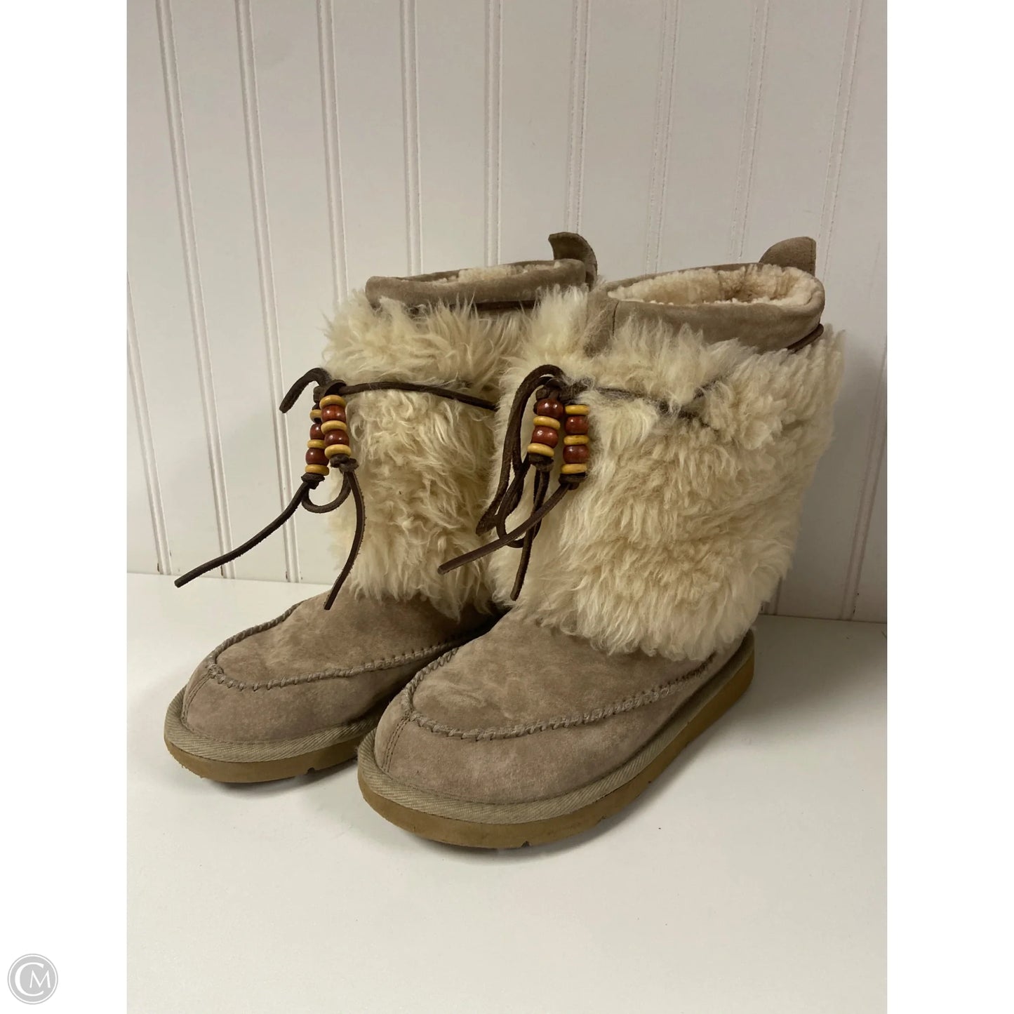 Boots Designer By Ugg In Taupe, Size: 6