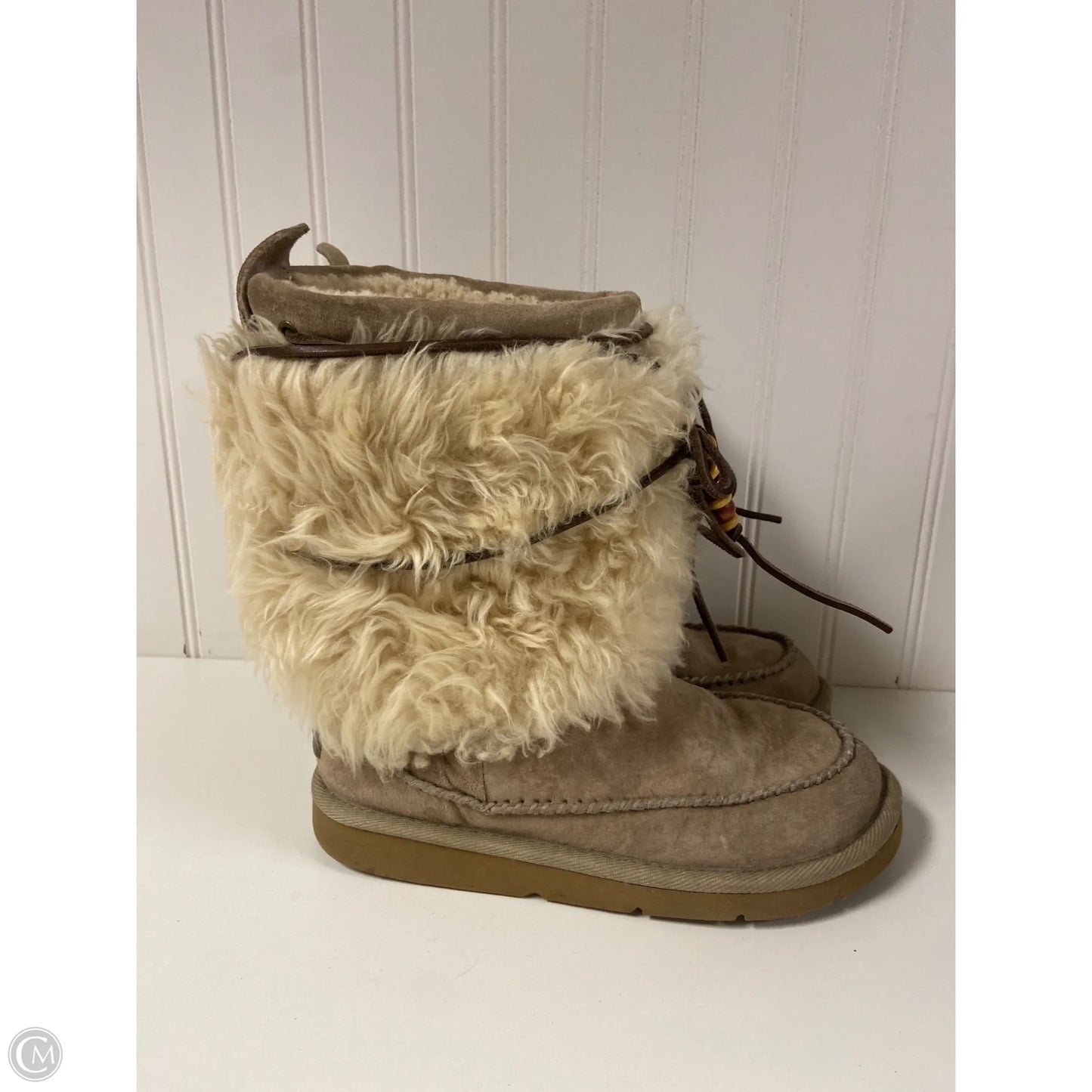 Boots Designer By Ugg In Taupe, Size: 6