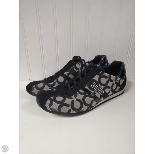 Shoes Designer By Coach In Black & Grey, Size: 9