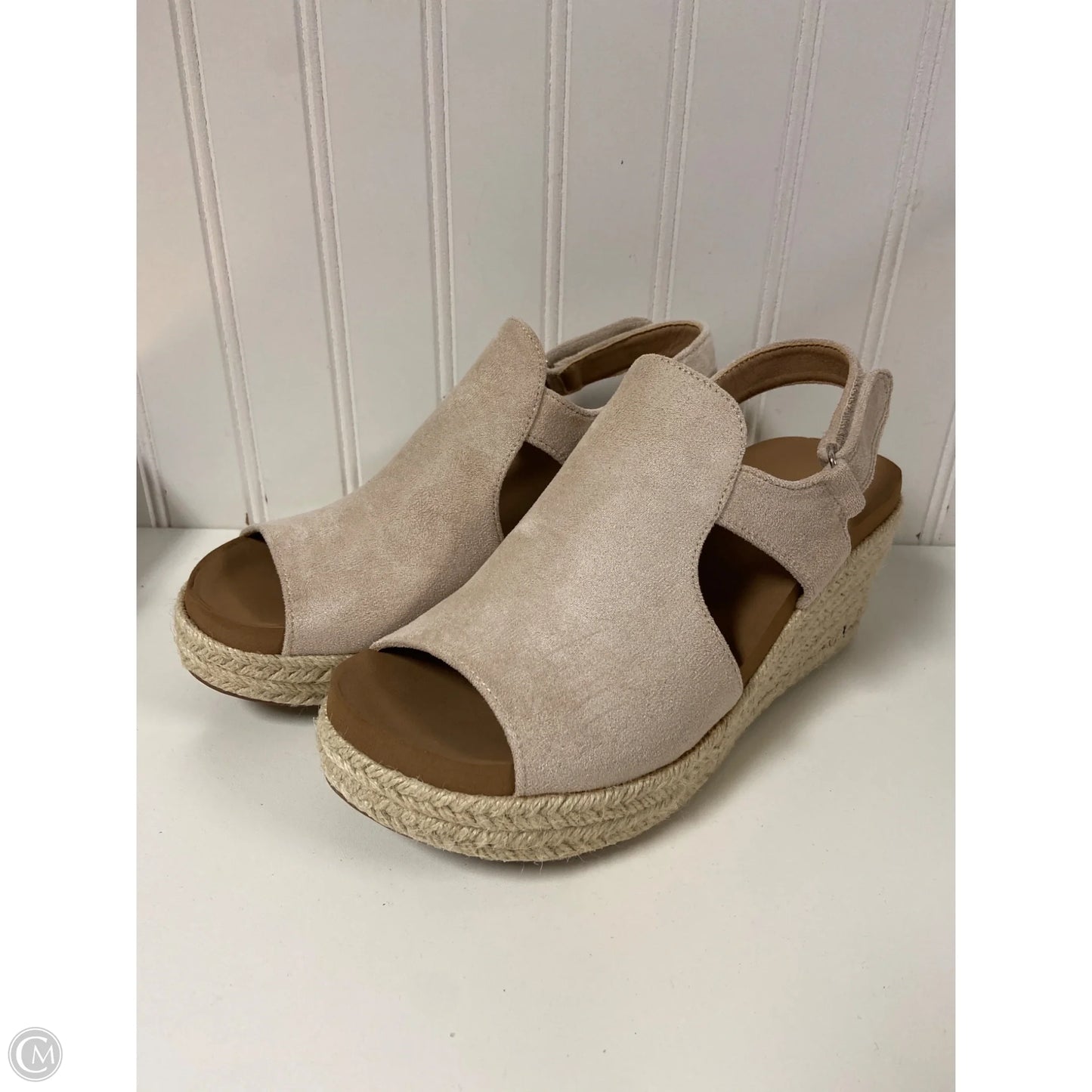 Sandals Heels Wedge By Corkys In Pink, Size: 8