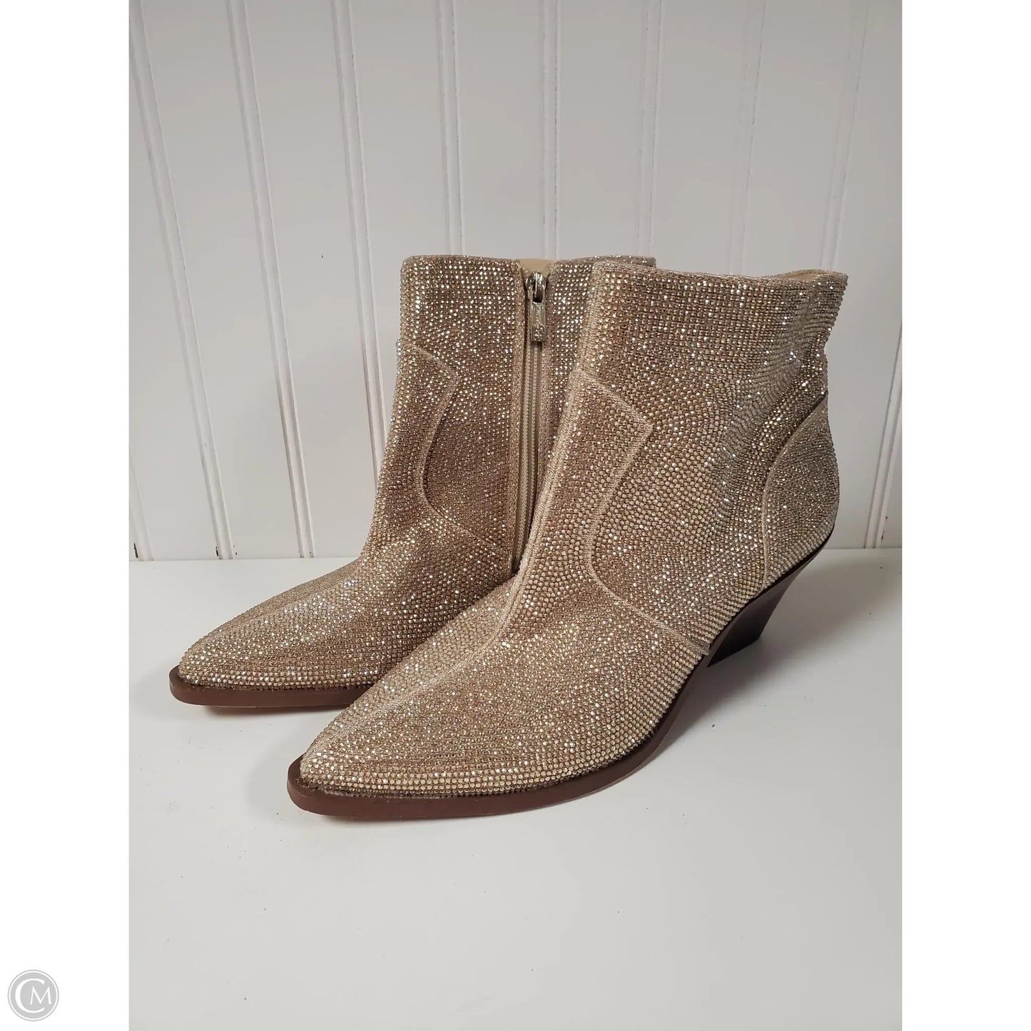 Boots Western By Jessica Simpson In Gold, Size: 9
