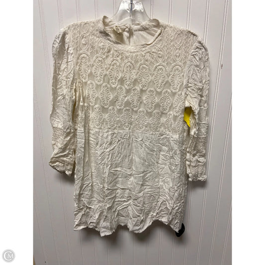 Top Long Sleeve By One September In White, Size: S