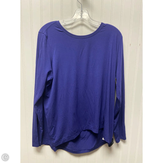 Athletic Top Long Sleeve Crewneck By Athleta In Purple, Size: M