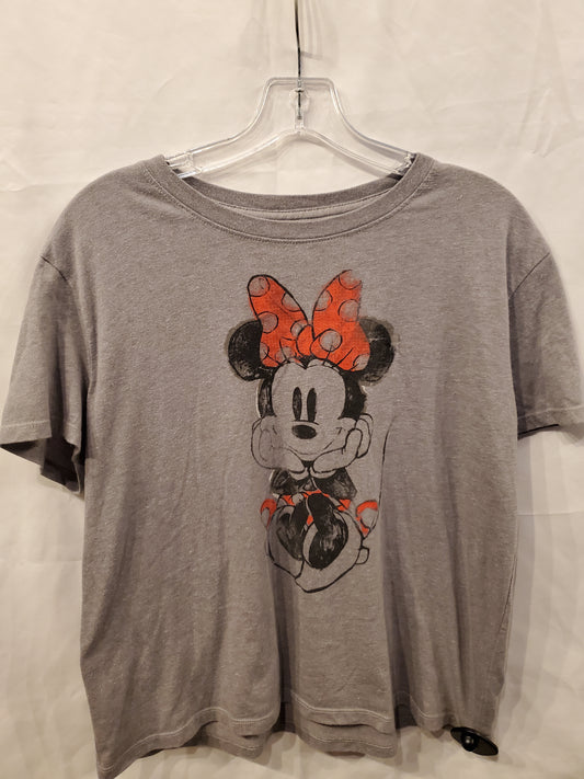 Grey Top Short Sleeve Disney Store, Size L