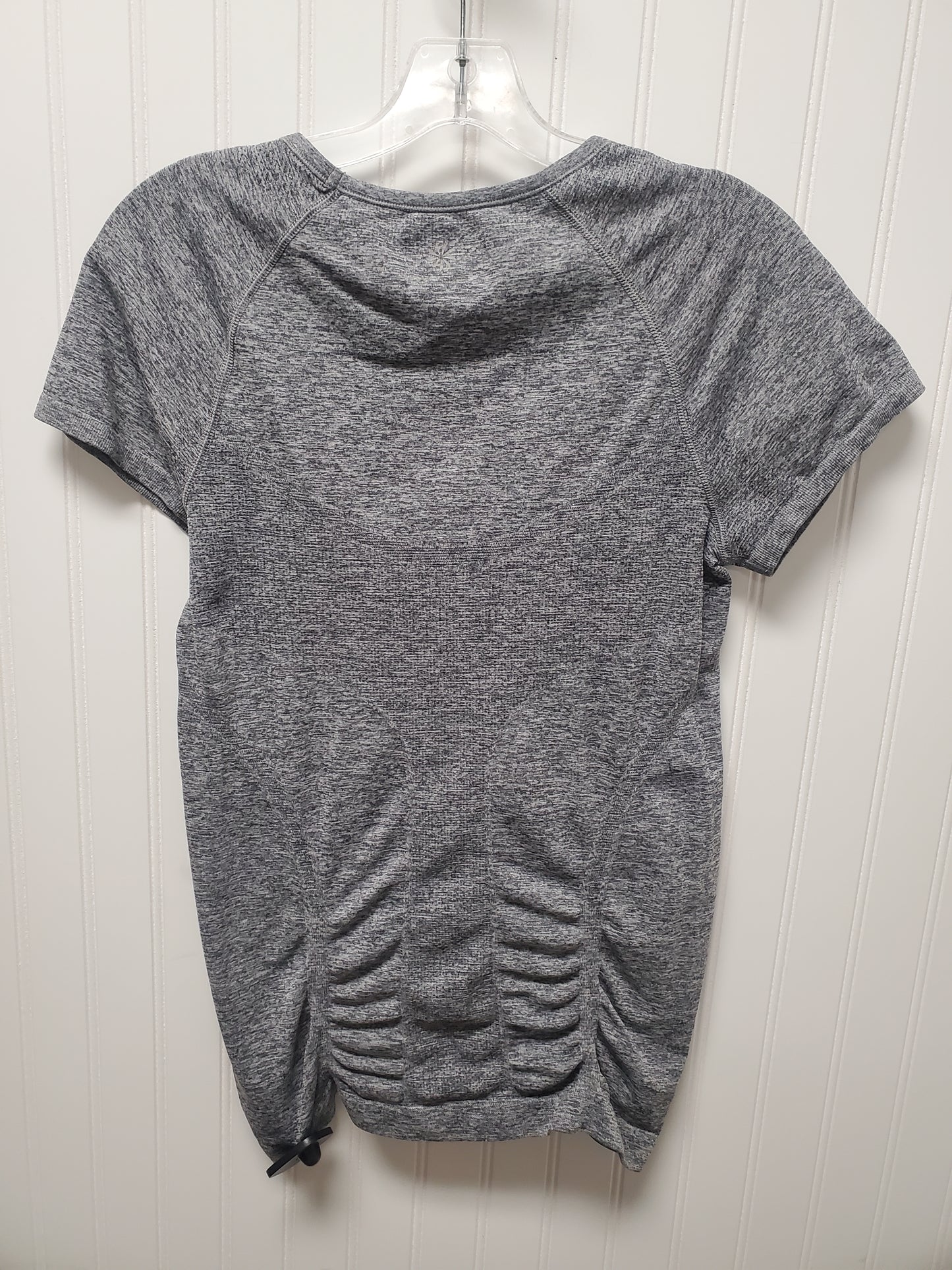 Athletic Top Short Sleeve By Athleta In Grey, Size: M