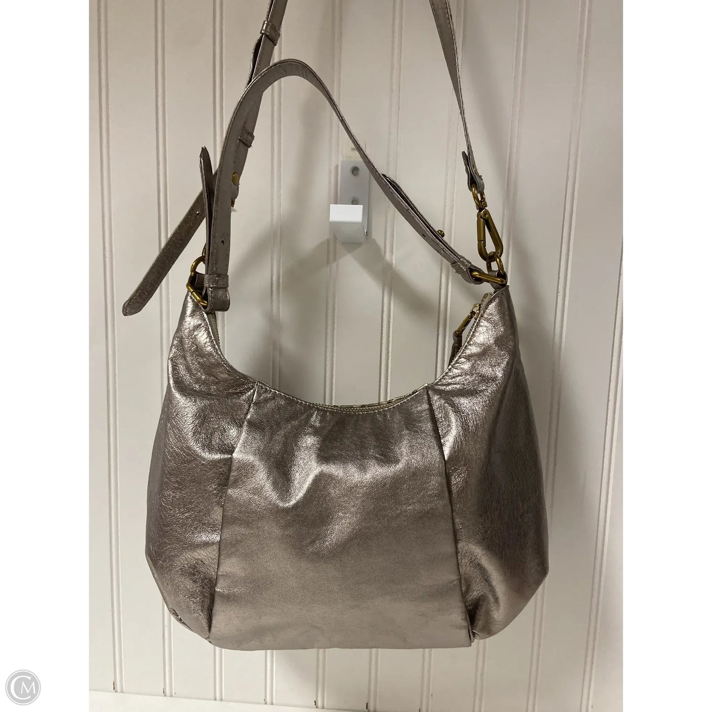 Handbag Leather By Elliot Lucca, Size: Medium