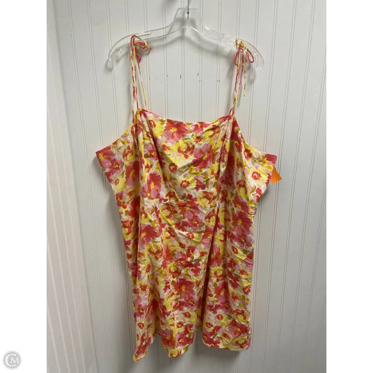 Dress Casual Short By Old Navy In Floral Print, Size: 4x